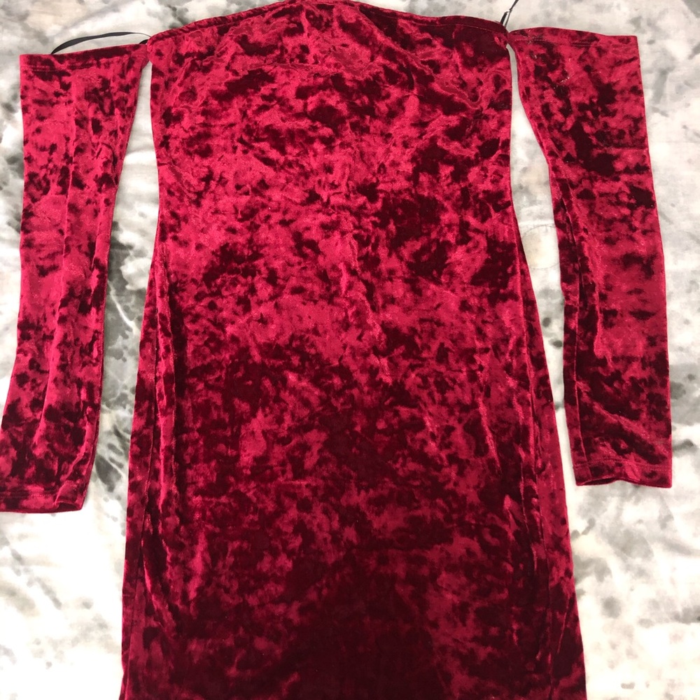 Forever 21 Red Velvet Dress